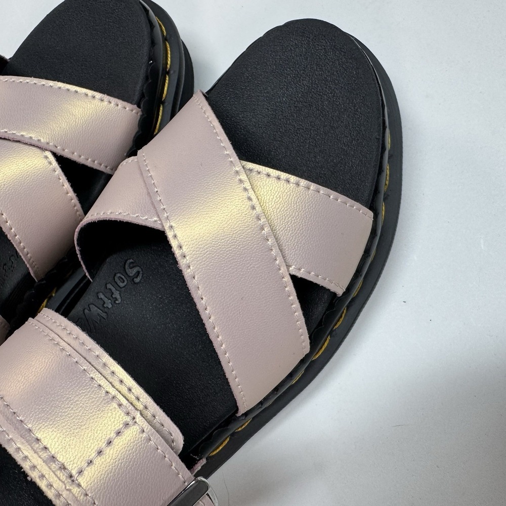 DR MARTENS WOMEN'S VOSS 2 PLATFORM SANDALS NWOB SZ 7 METALLIC PINK - Picture 7 of 7